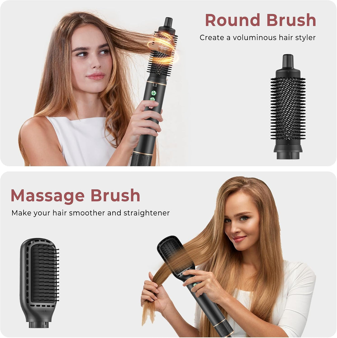 MogaWave Air Styler 7 in 1 Hair Styler Airbrush Haarstyler mit 110000 U/Min Haartrockner 1300W High