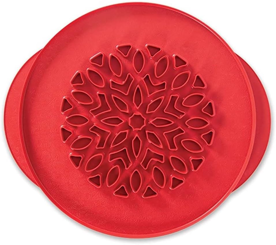 Nordic Ware Tortenaufsatz mit Gittermuster und Herzen, 30,5 cm Ausstechform mit Gittermuster und Her