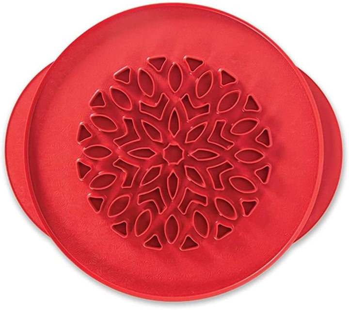 Nordic Ware Tortenaufsatz mit Gittermuster und Herzen, 30,5 cm Ausstechform mit Gittermuster und Her