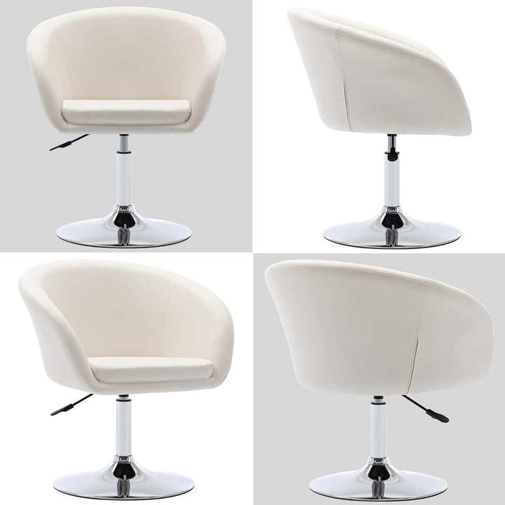 Duhome Schminkstuhl Höhenverstellbar, Lounge Sessel aus Kunstleder Drehbar Cocktailsessel Drehstuhl