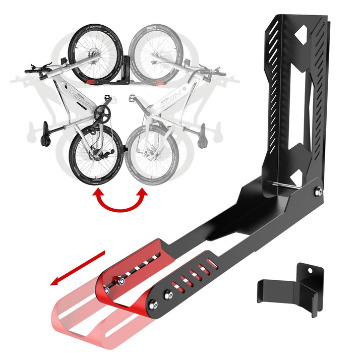 IMAYCC Profi Schwenkbare Fahrrad Wandhalterung, Fahrradhalterung Wand ohne schweres Heben, platzspar