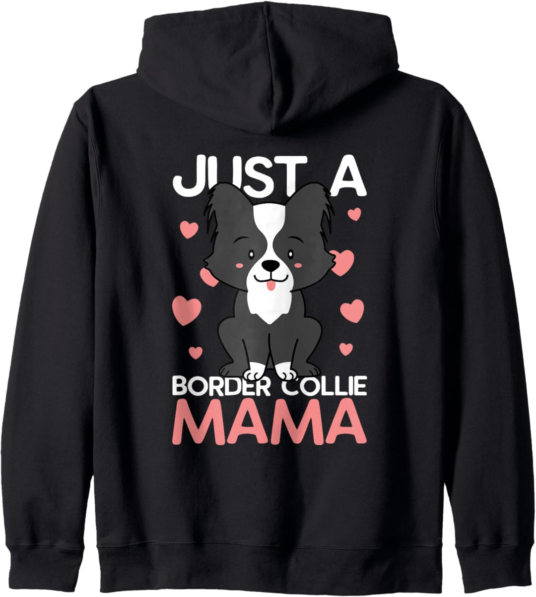 Border Collie Mama Muttertag Hundemama Kapuzenjacke