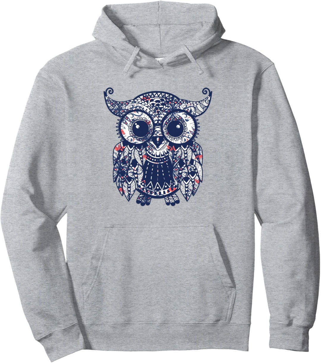 Niedliche Eule skandinavische norwegische Hygge Pullover Hoodie