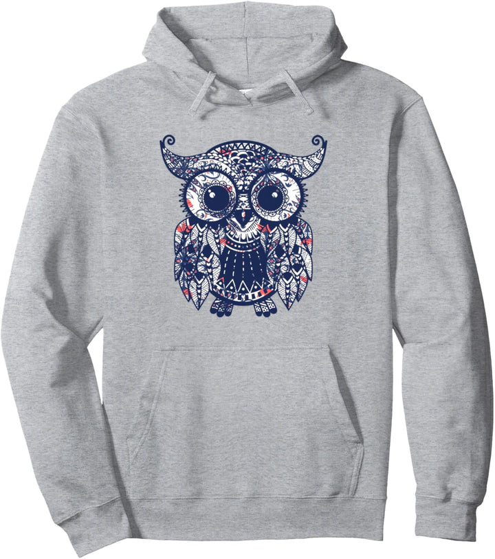Niedliche Eule skandinavische norwegische Hygge Pullover Hoodie