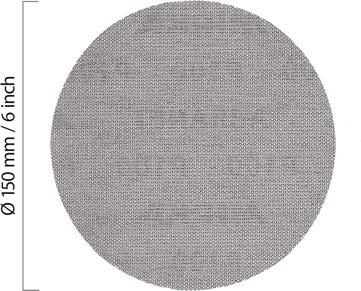 Mirka Abranet Netz-Schleifscheiben Ø 150 mm Klett / Korn P100 / 50 Stk / zum Schleifen von Holz, Spa