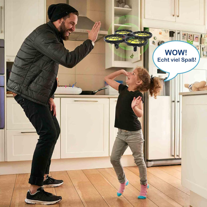 Loolinn | Drohne für Kinder - Mini Drohne, RC Quadrocopter mit Antikollisionstechnologie / 360° Flip