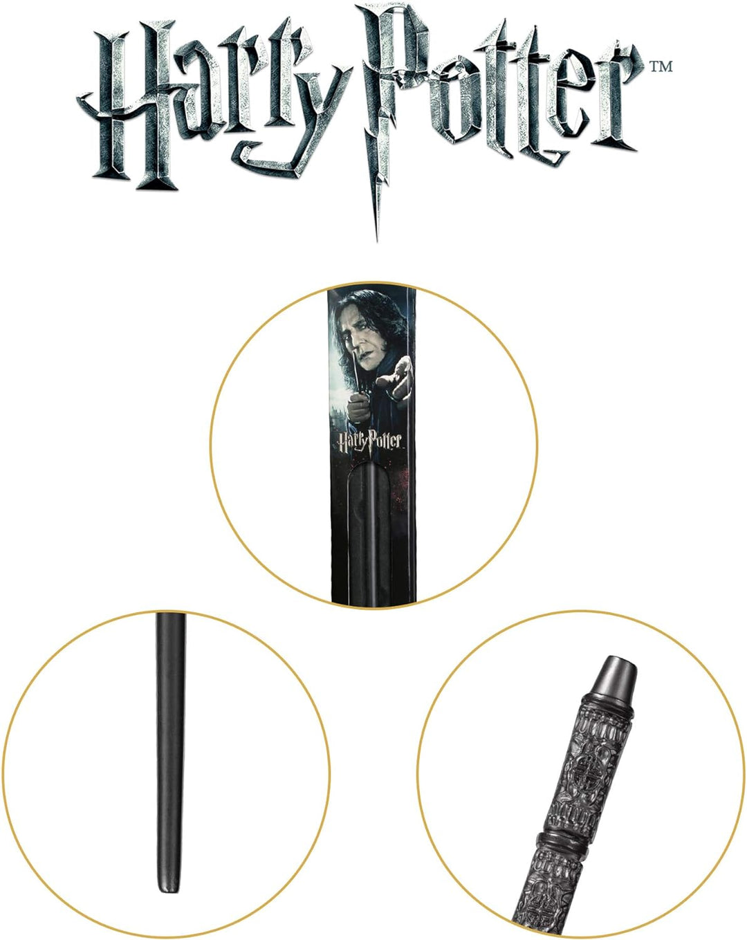 The Noble Collection - Severus Snape Wand In A Standard Windowed Box - 14in (35cm) Wizarding World W