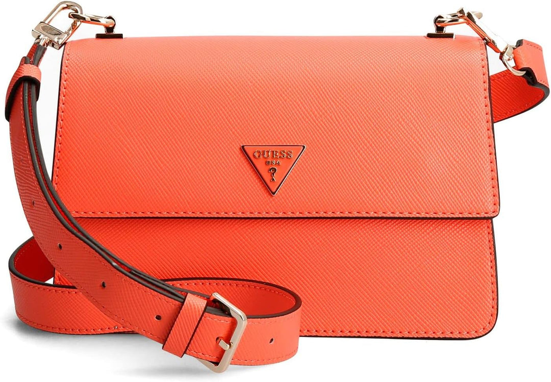 GUESS Alexie Aviana Crossbody Flap Coral