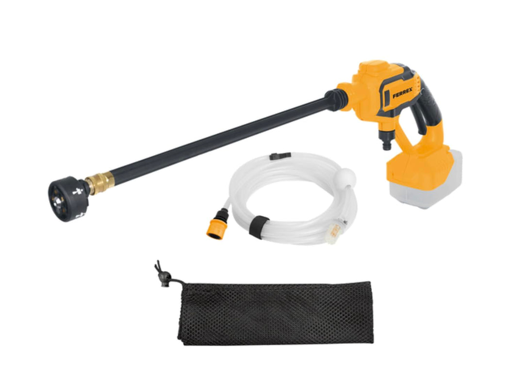 FERREX 20V Akku-Hochdruckreiniger, 20 bar, 160 l/h, Kabelloser Bewässerung und Reinigung, mit 6m Sch