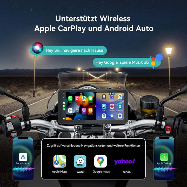 Spedal 6,25 Zoll Motorrad CarPlay Bildschirm für B-MW, Kabelloses CarPlay & Android Auto, Wasserdich