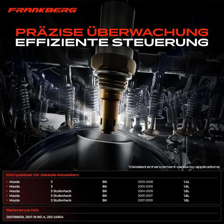 Lambdasonde Regelsonde vor dem Katalysator für 3 BK 1.4L 1.6L 2003-2009 250-24904