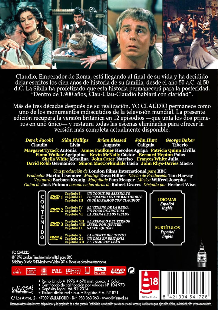 Yo Claudio (Import) (Dvd) [1976], DVD