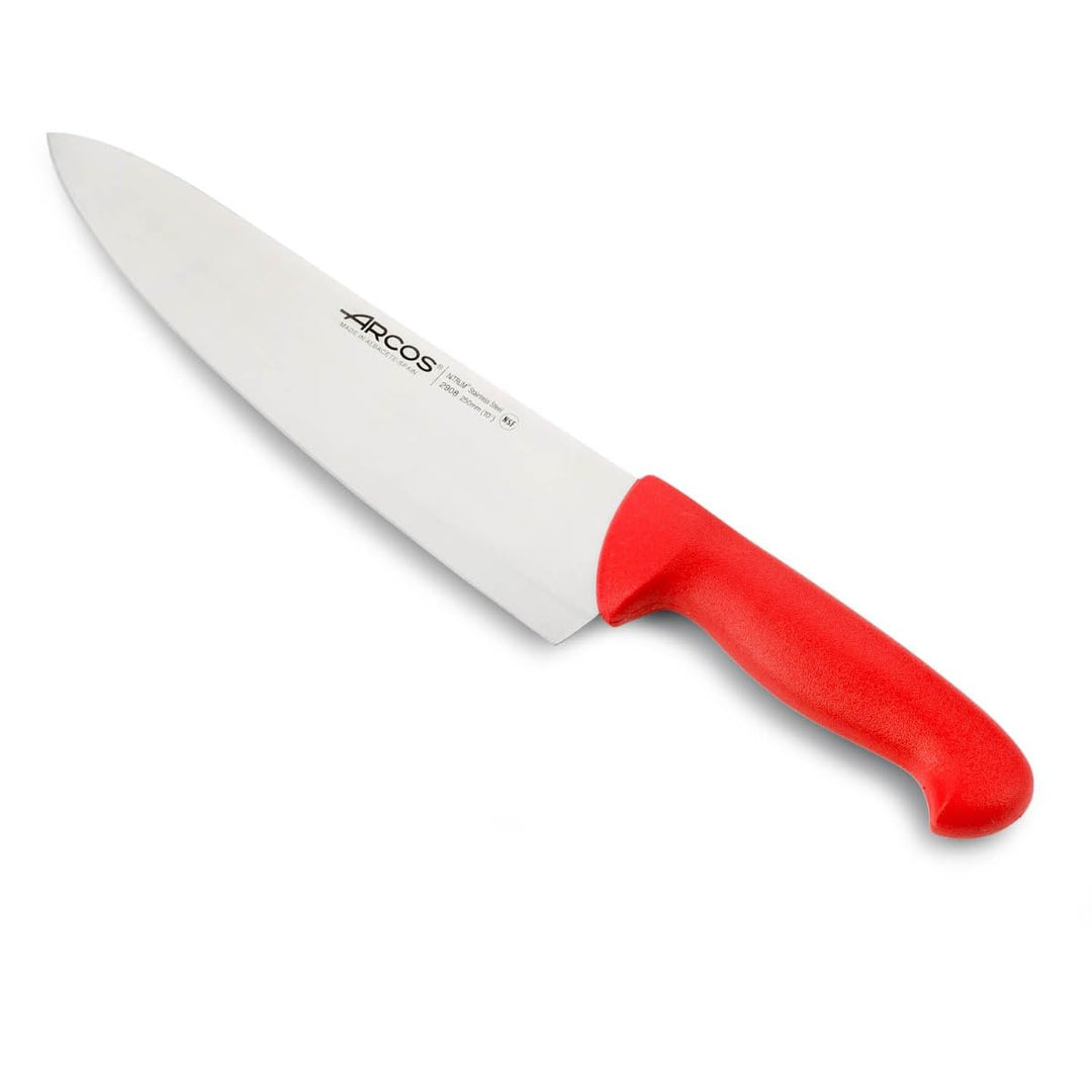 Arcos Serie 2900 - Kochmesser - Klinge Nitrum Edelstahl 250 mm - HandGriff Polypropylen Farbe Rot, R