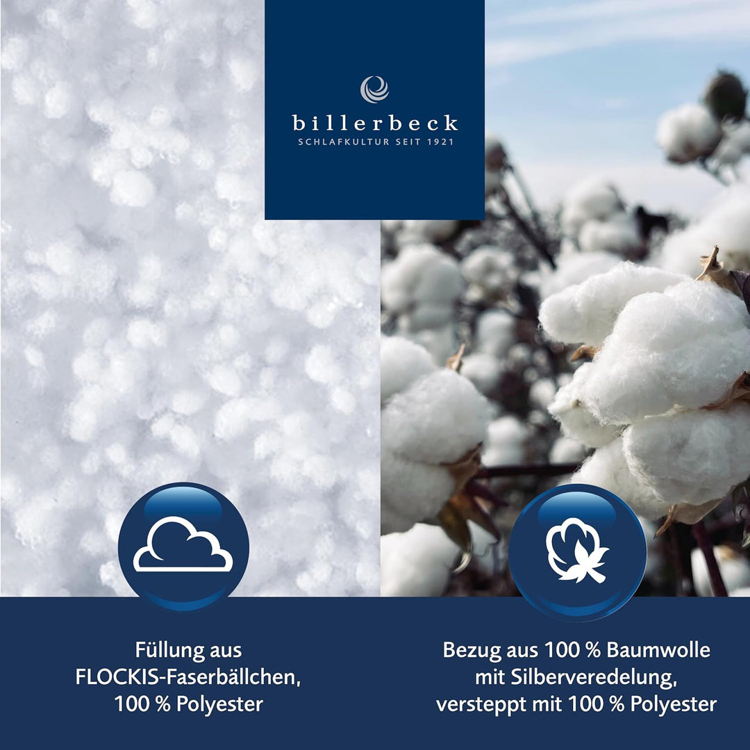 billerbeck Silver-Dream Kissen 080x080 cm, Weiss, 80x80 cm, 5456450002