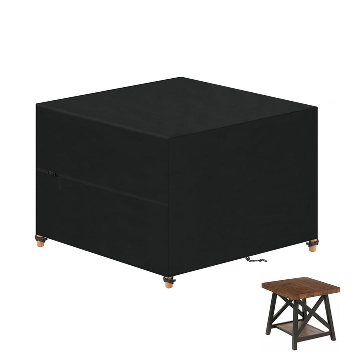 VANSHEIM Abdeckung für Gartenmöbel 94x94x90cm Wasserdicht Tisch Abdeckung | 420D Oxford Abdeckhauben