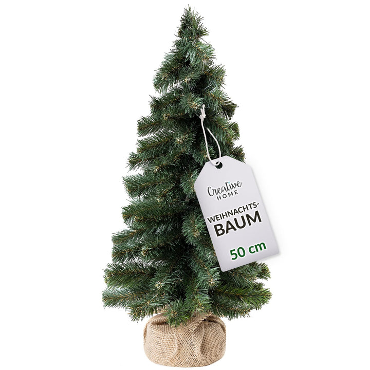 Creative Home Kleiner Weihnachtsbaum Tannenbaum Künstlich | 50 cm | Künstlicher Weihnachtsbaum Deko