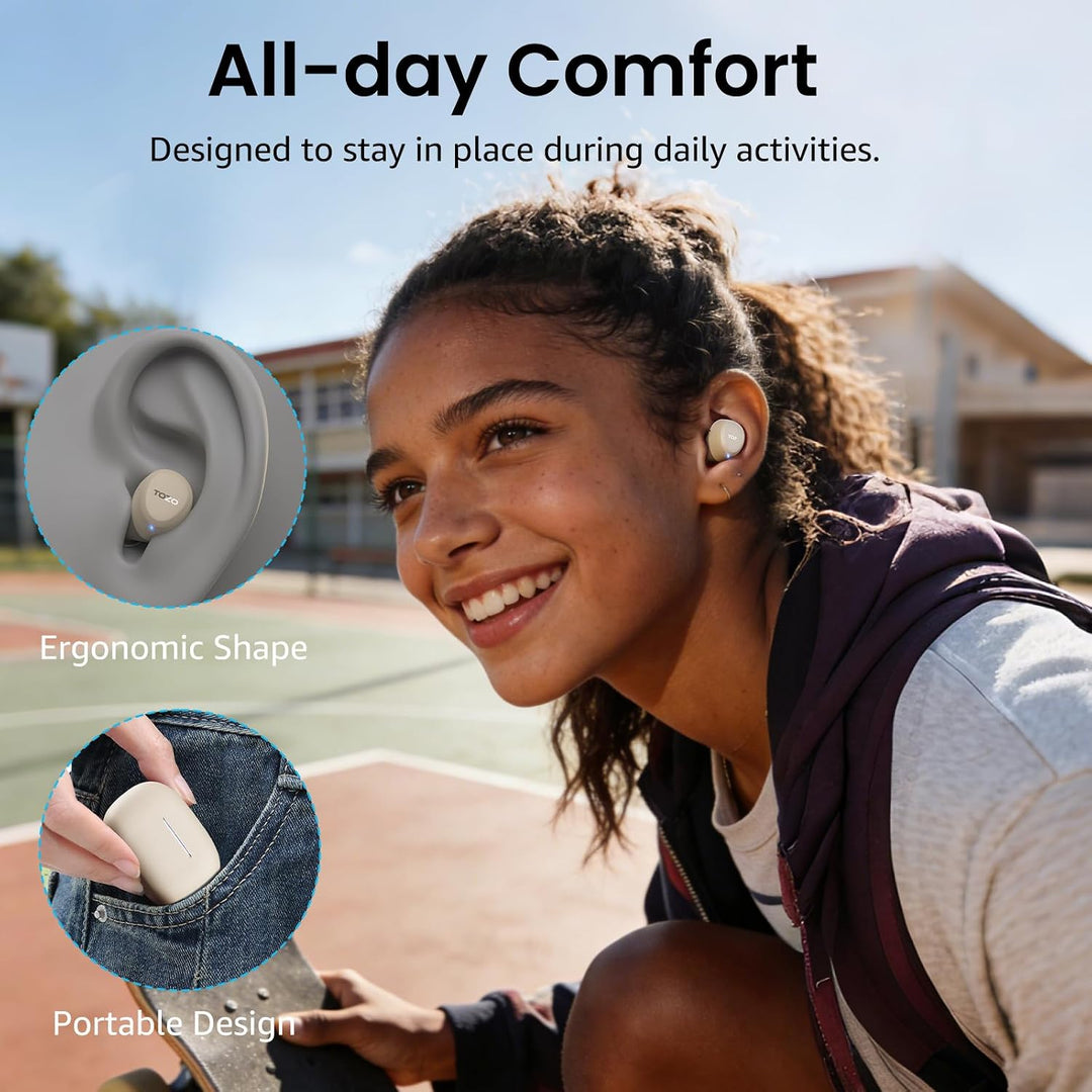 TOZO A1 Bluetooth Kopfhörer, Kopfhörer Kabellos Bluetooth 5.3 In Ear Kopfhörer mit APP Steuerung, 32