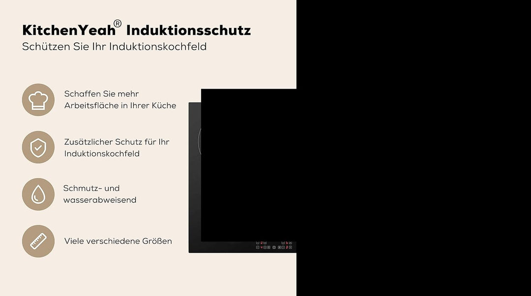 Herdabdeckplatte Einteilig Ceranfeld Abdeckplatte für Induktionsschutz Ceranfeldabdeckung Vinyl Herd