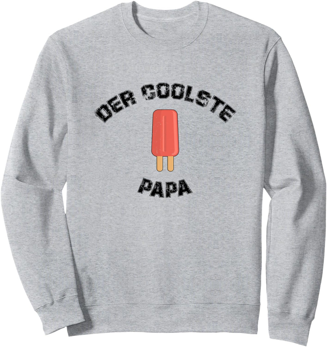 Der Coolste Papa Eis Am Stiel Lustig Vater Papi Sweatshirt