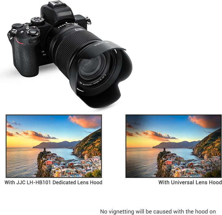 JJC Bajonett-Kamera-Gegenlichtblende für Nikon Z DX 18–140 mm f/3.5–6.3 VR-Objektiv, ersetzt Nikon H