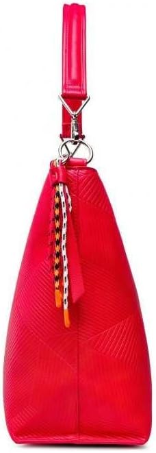 Desigual Damen Bols_rapsodia Butan Umhängetasche, Einheitsgrösse Rot, Rot