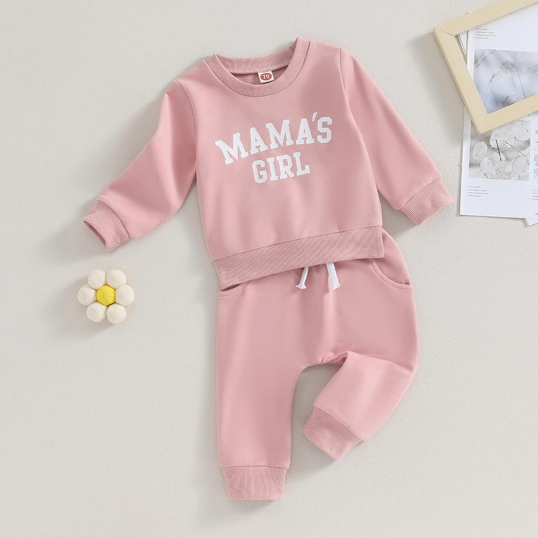 Baby Mädchen Kleidung Sweatshirt + Lange Hose Zweiteiler Babykleidung Set Kleinkind Outfits Mama's G