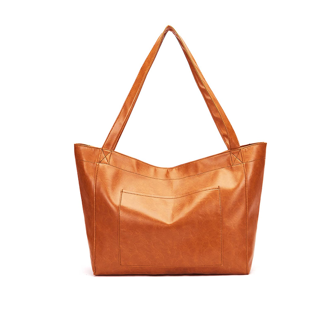 NICOLE &amp; DORIS Handtasche Damen Gross Shopper Tasche Casual Schultertasche Weiche Leder Tragetasche
