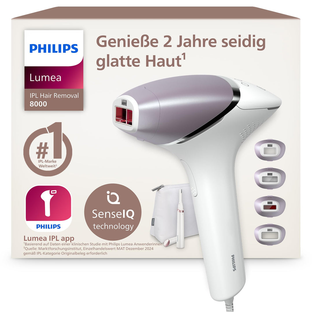 Philips Lumea Prestige IPL-Haarentfernungsgerät mit Satin Compact Korrekturtrimmer (Modell