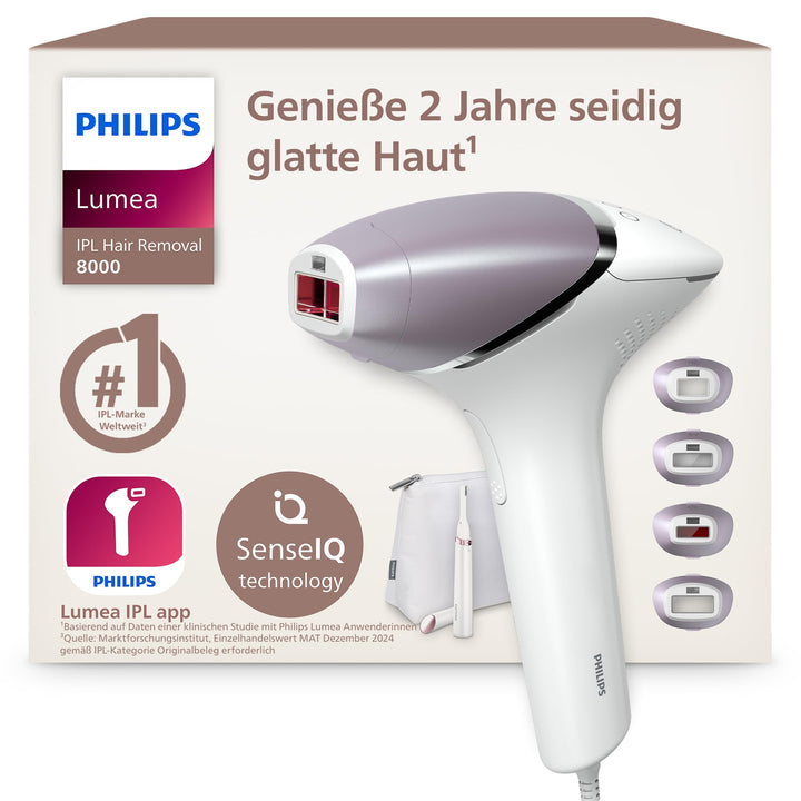 Philips Lumea Prestige IPL-Haarentfernungsgerät mit Satin Compact Korrekturtrimmer (Modell