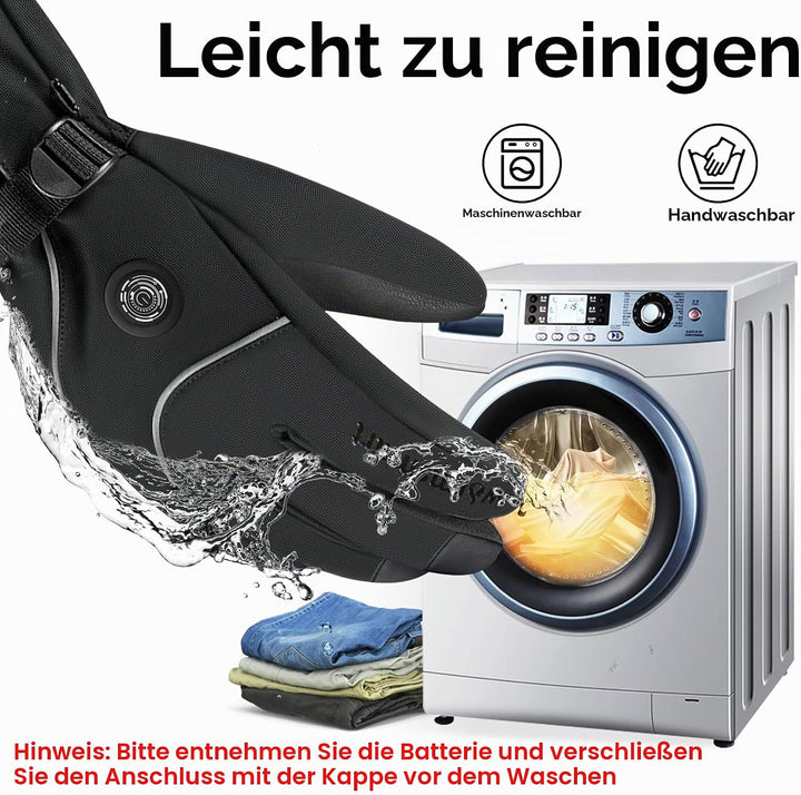 Beheizbare Handschuhe für Herren Damen, Beheizte Handschuhe Mit 7.4V 3000MAh Wiederaufladbare Batter