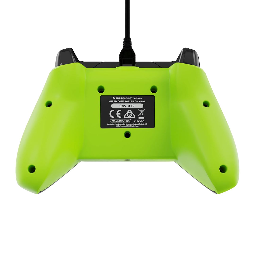 PDP Kabelgebundener Videospielcontroller Electric Carbon für Xbox Series X|S, Gamepad, Xbox One, off