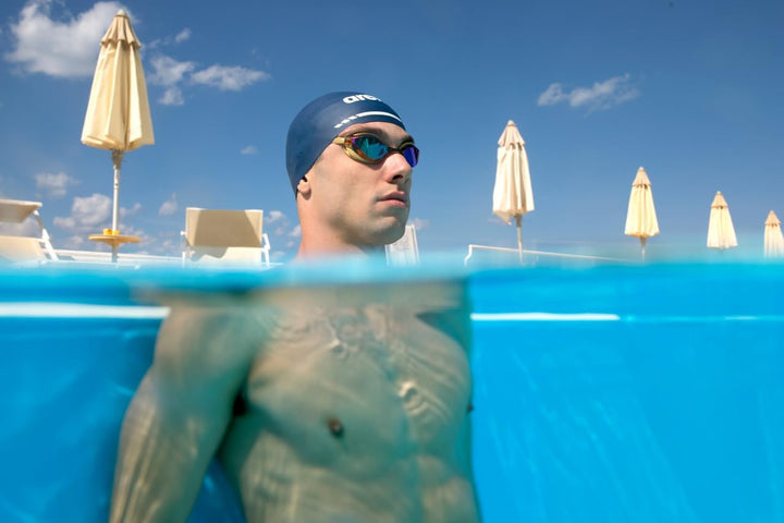 ARENA 3D Soft Swim Cap Badekappe L navy, L navy