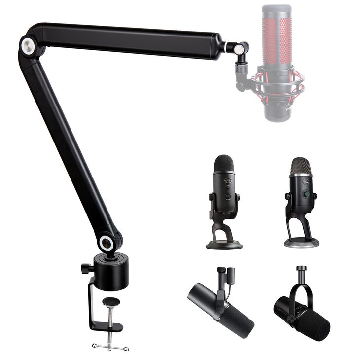 SUNMON Mikrofonständer Mikrofonarm Kompatibel mit HyperX QuadCast, 360° Drehbarer Mikrofonständer, M