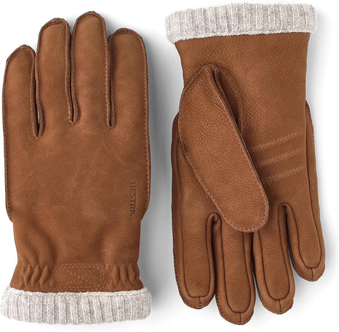 Hestra Joar Nubuck Handschuhe Fingerhandschuhe Lederhandschuhe Mit Futter Braun 8, Braun 8