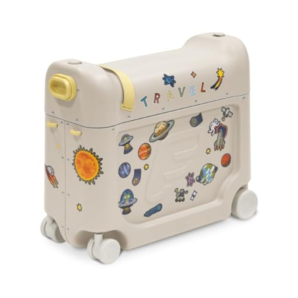 Stokke JetKids BedBox, Moonglow White - Aufsitzkoffer für Kinder von 2-7 Jahren (bis 35 kg) - Lässt