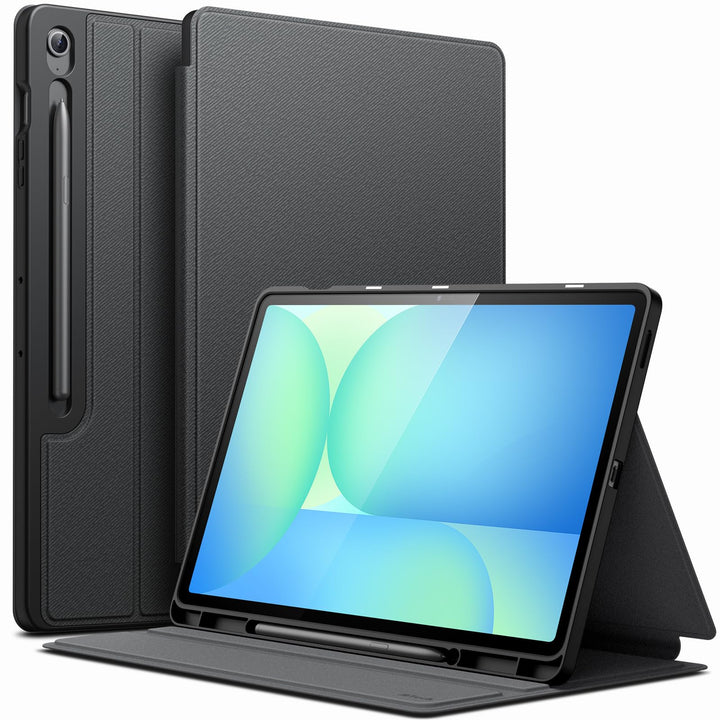 JETech Hülle für Samsung Galaxy Tab S10 FE Plus/S10 FE+ 13,1 Zoll mit S Pen Halter, Dünn Folio Ständ