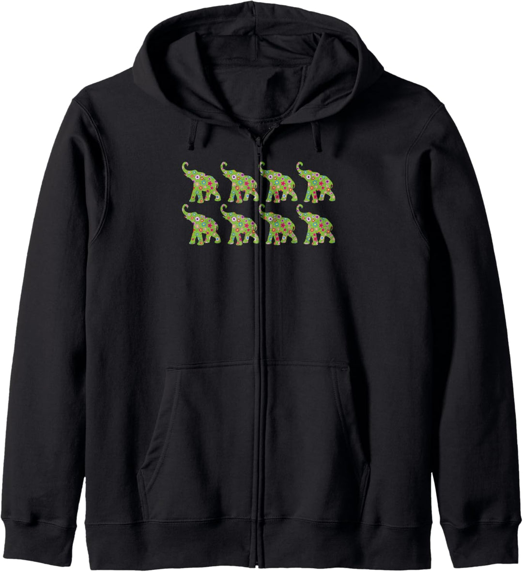 Niedlicher Blumen Elefant Kapuzenjacke