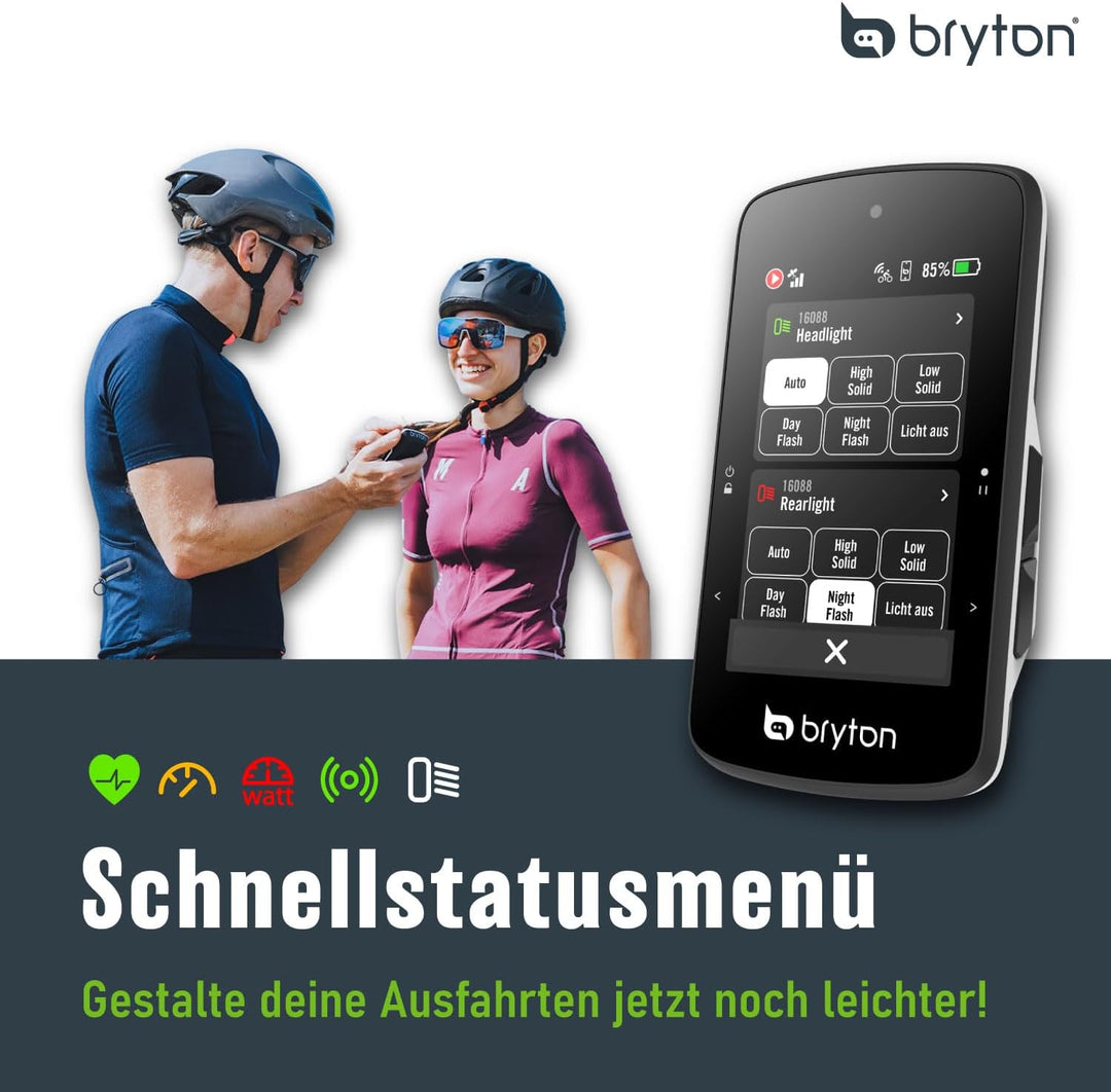 Bryton Rider 750 2.8" Farb-Touchscreen GPS Fahrradcomputer mit Offline-EU-Karte und Navigation 750SE