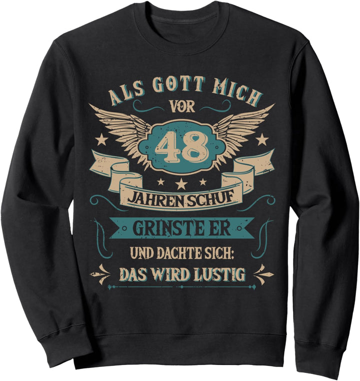 48. Geburtstag Frauen Männer 48 Jahre Geburtstagsgeschenk Sweatshirt