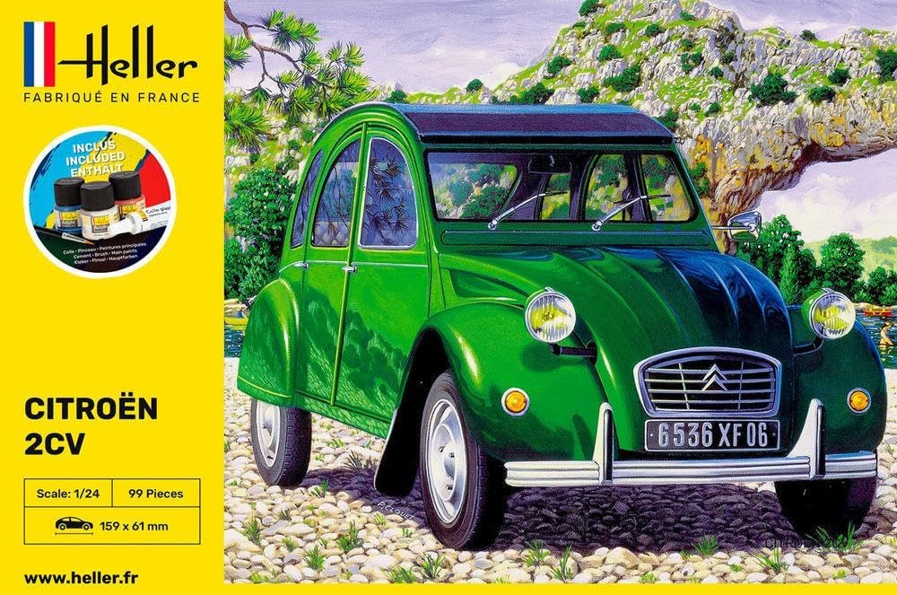 Heller 56765 Citroen 2 CV Modellbausatz, grau