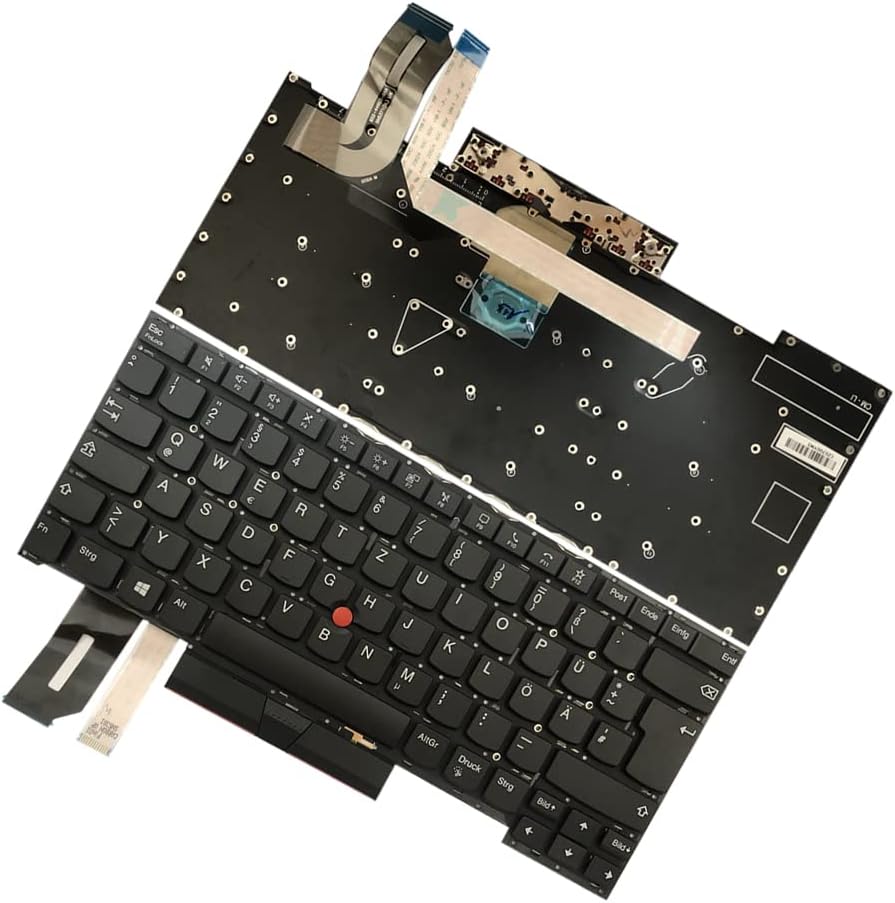 Gintai Ersatztaste Tastatur Deutsch Keyboard QWERTZ Backlit für Lenovo Thinkpad T490s 20NX 20NY, T49