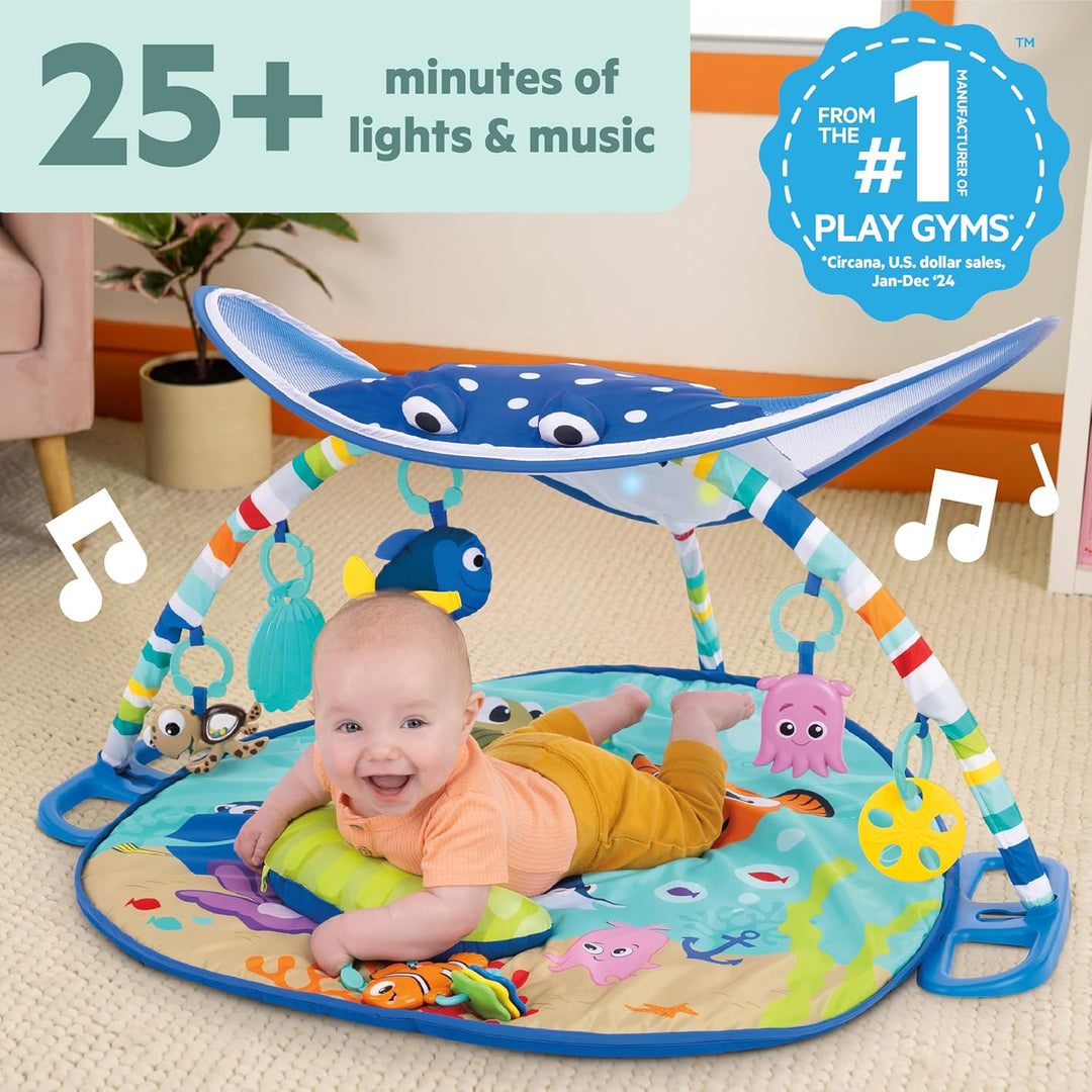 Bright Starts, Disney Baby, Findet Nemo Spieldecke mit Spielbogen, Lichtern und 20+ Minuten Melodien