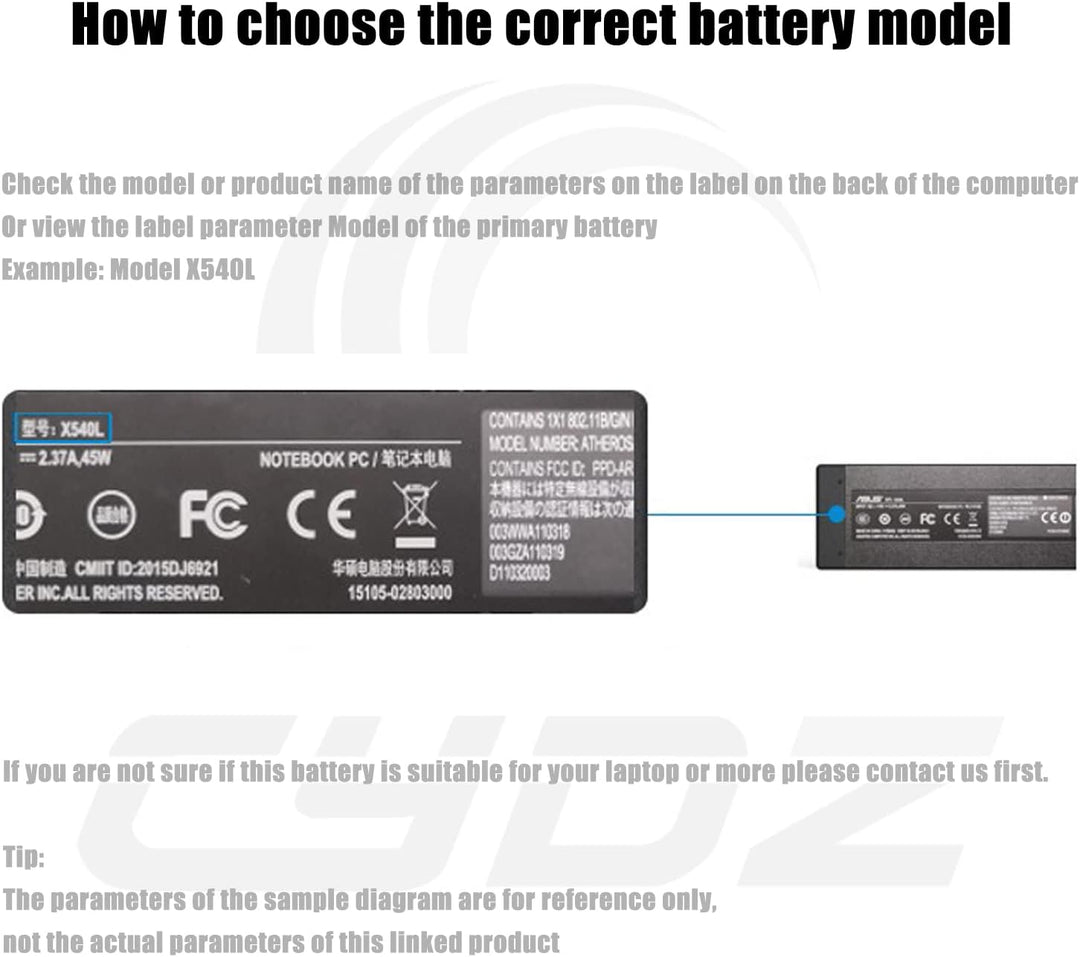 CYDZ AS16A5K Replacement Laptop Battery für Acer AS16A7K AS16A8K E5-475 E5-475G E5-476 E5-476G 14,8V