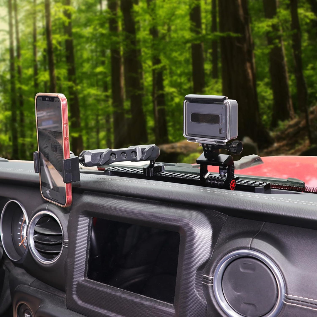 RERPRO JL Armaturenbrett-Halterung, Action-Kamera-Ständer für Jeep Wrangler JL 2020–2023 Gladiator J