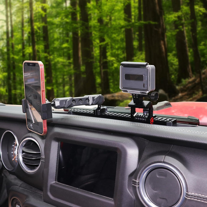 RERPRO JL Armaturenbrett-Halterung, Action-Kamera-Ständer für Jeep Wrangler JL 2020–2023 Gladiator J