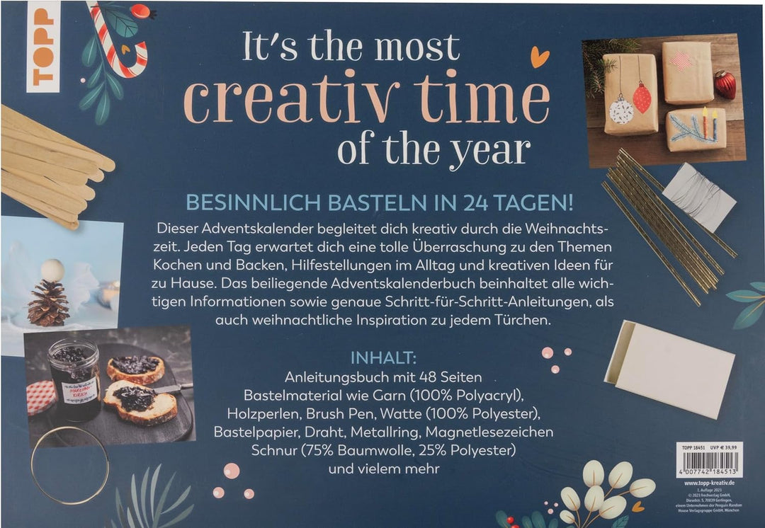 Ho Ho Ho - Der kreative Adventskalender. 24 Projekte zum Basteln, Backen, Gärtnern und mehr. Mit Anl