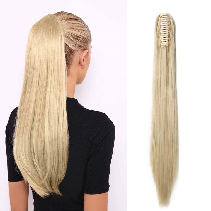 SEGO Ponytail Extension Pferdeschwanz Haarteil Haarverlängerung Zopf Hair Piece Haar Glatt Hitzebest