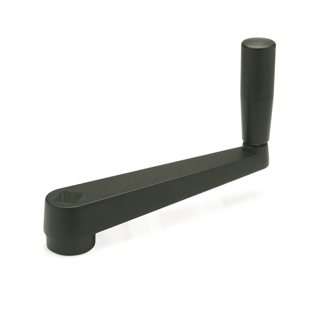 Ganter Normelemente | Handkurbeln - GN 471-125-V14 | Aluminium | mit Vierkant | kunststoffbeschichte