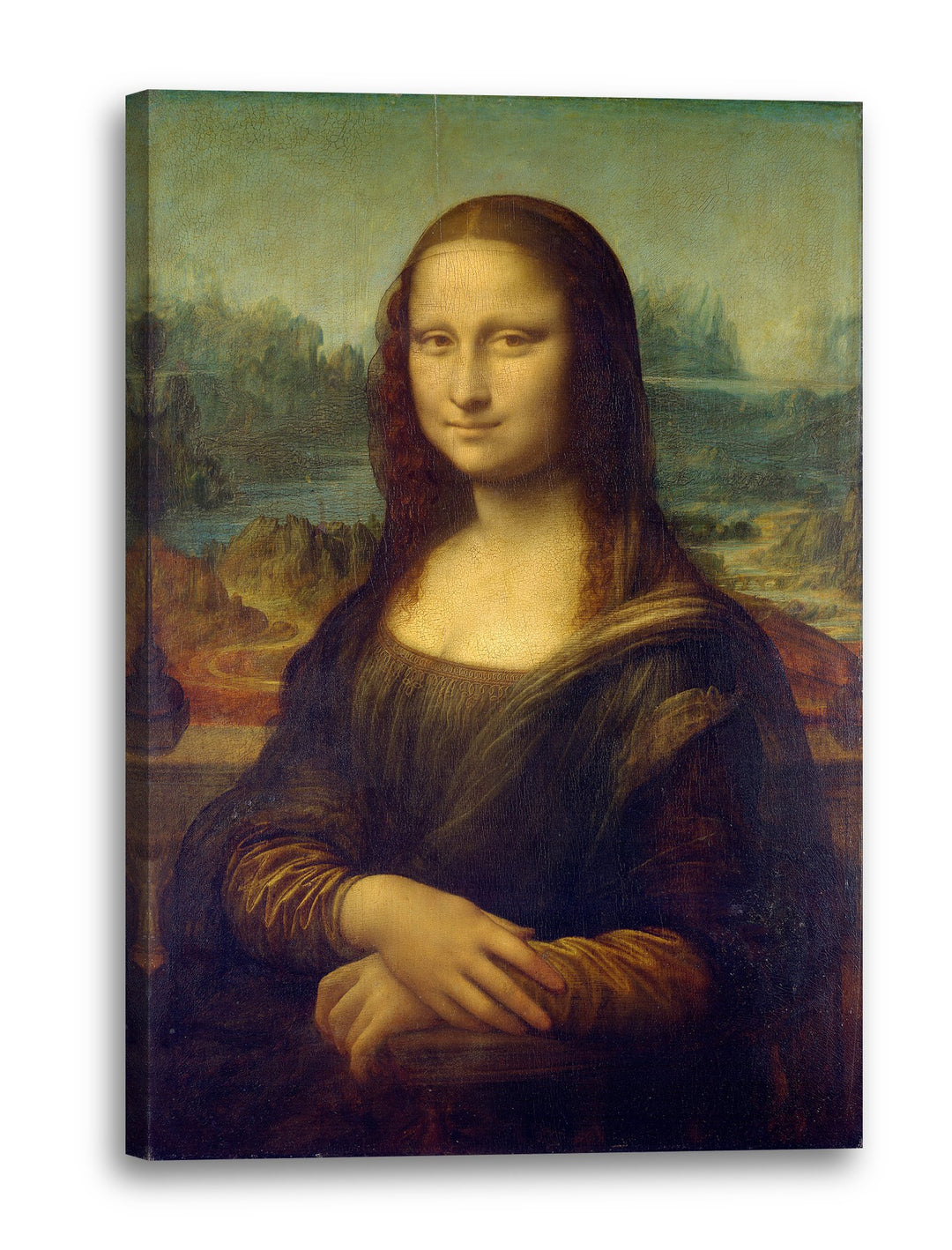 Leinwand (60x80cm): Leonardo da Vinci - Mona Lisa 60x80 cm, 60x80 cm