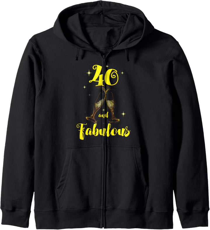 Fabulous at 40 Women's Birthday Born in 1981 design Kapuzenjacke